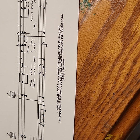 1995 Friends I'll Be There For You Sheet Music by Warner Bros. - Picture 4 of 9